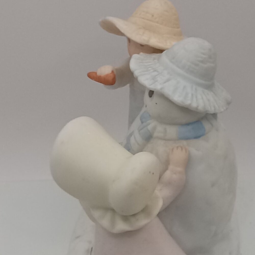Circle of Friends Snow Play SNOWMAN Figurine Psalm 51:7 Carrot Nose Kids figure - Picture 7 of 12